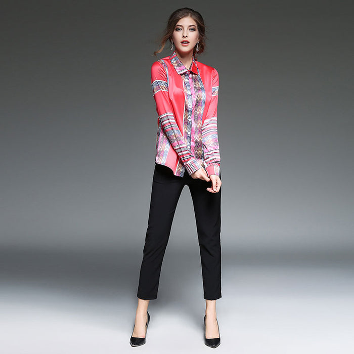 Tomboy Long Sleeve Shirt Tops for Women Clothing - 64 Corp