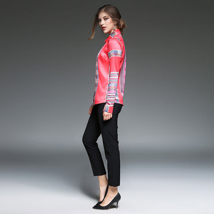 Tomboy Long Sleeve Shirt Tops for Women Clothing - 64 Corp