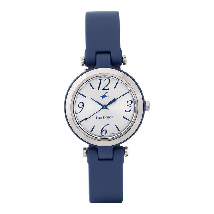 Trendies White Dial Silicone Strap Watch