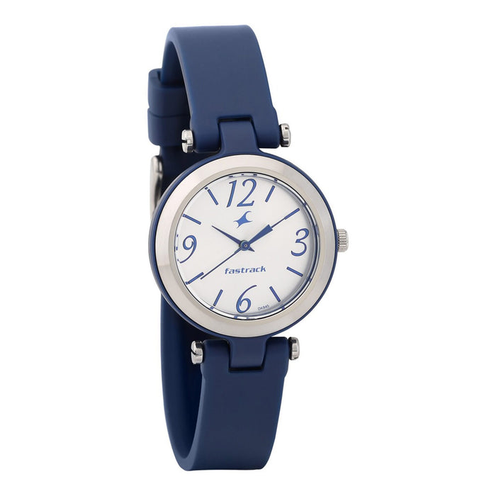 Trendies White Dial Silicone Strap Watch