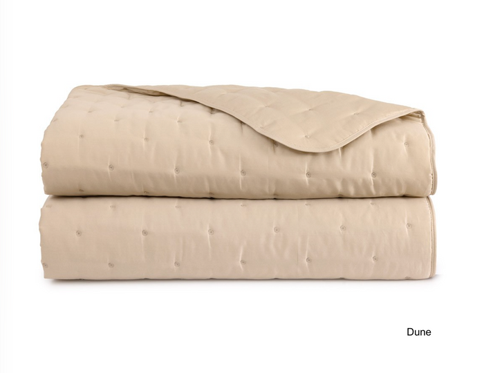 Triomphe Organic Cotton Coverlets by Yves Delorme Dune