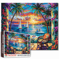Tropical Sunset Retreat Jigsaw Puzzle