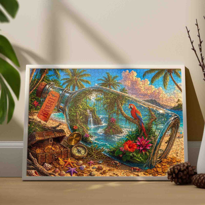 Tropical Treasure Bottle Escape Jigsaw Puzzle