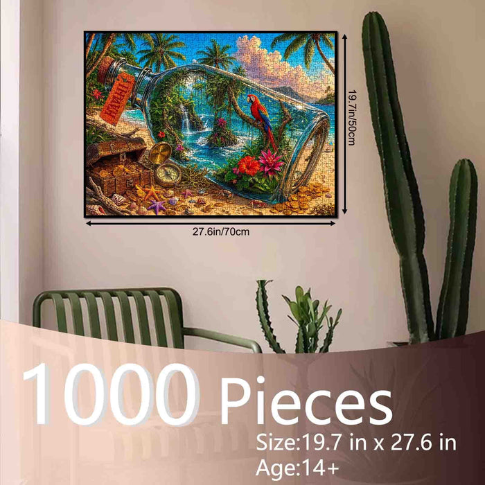 Tropical Treasure Bottle Escape Jigsaw Puzzle