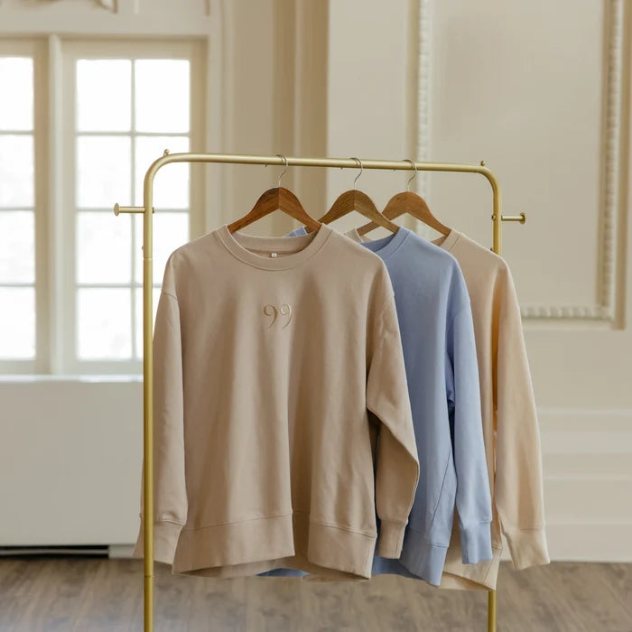 "Trust" Oversized Crew-Neck Sweatshirt