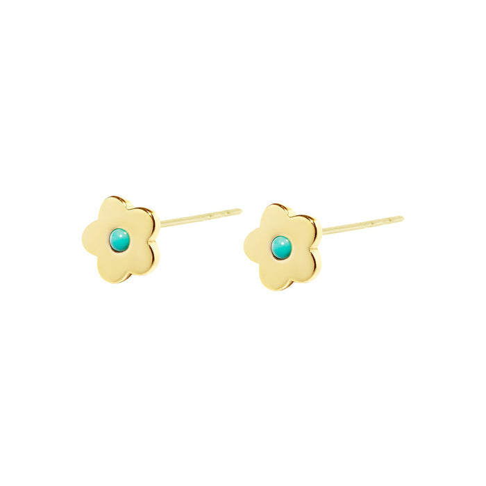 Turquoise Flower Stud earring