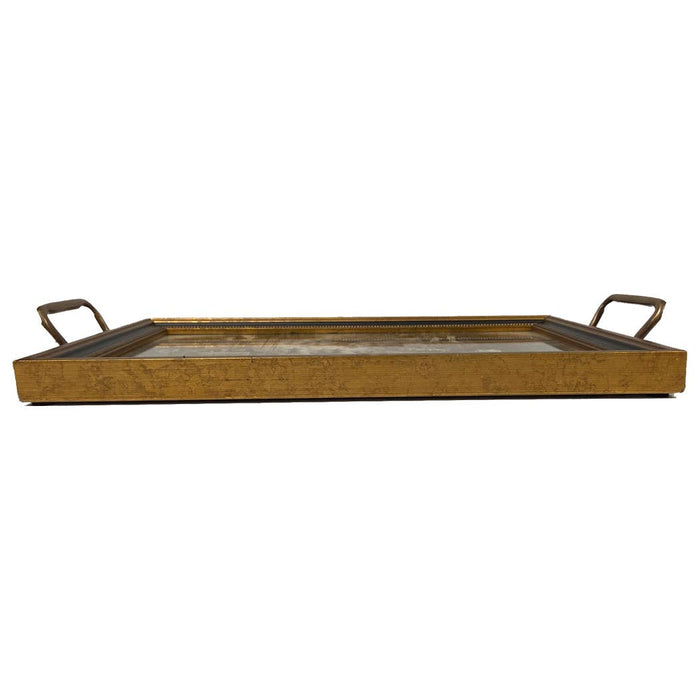 Two Rabbits Art Nouveau Style Decorative Tray: Small