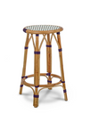Valence Counter Stool, Small Squares - Black / White