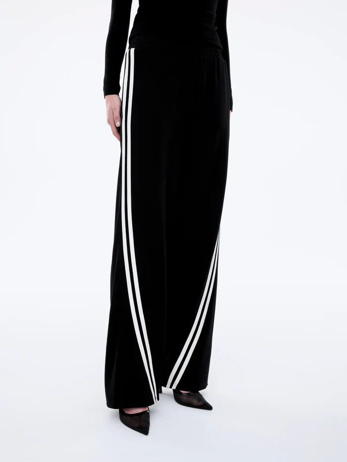 Valentina Stripe Pant - Black / Off White