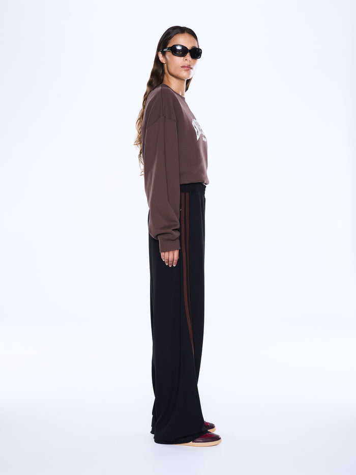 Valentina Stripe Pant - Black/Brown