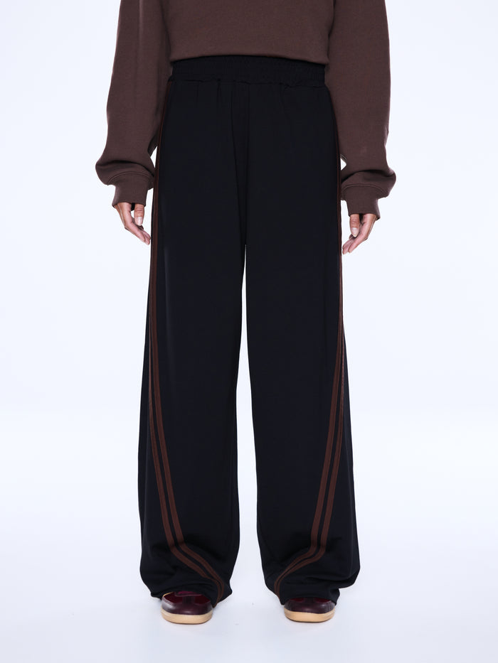 Valentina Stripe Pant - Black/Brown