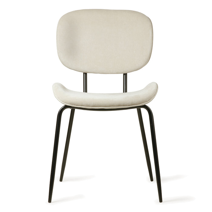 Velvet Dining Chair: Creme