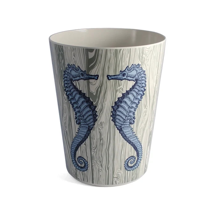Vineyard Waste Basket • Coastal Compass Home Decor