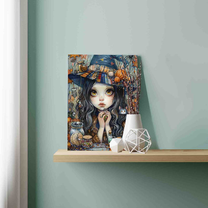 Vintage Abstract Witch Oil Acrylic Paint by Numbers