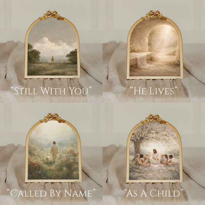 Vintage Ribbon Gold Frame - 5.7x9.2