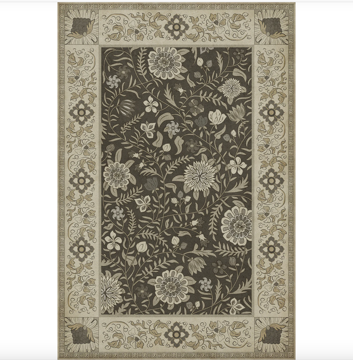 Vinyl Floorcloth Mat Indian Quilt Agra by Spicher & Company