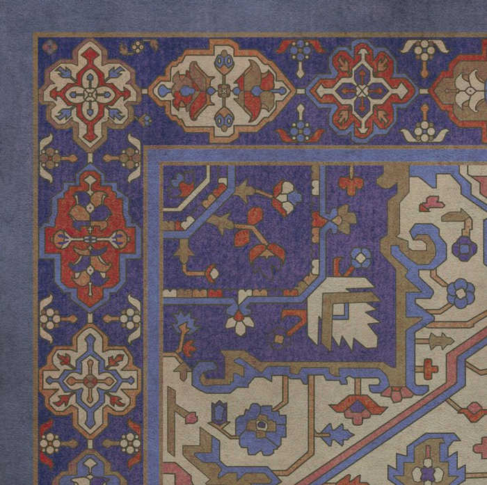 Vinyl Floorcloth Mat Vintage Morgana by Spicher & Company