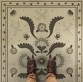 Vinyl Floorcloth Mat With Joy We Strung by Spicher & Company