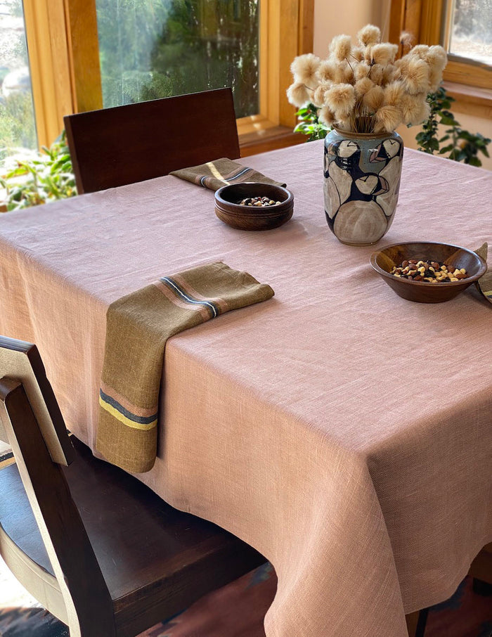 Virginia Stripe linen napkins by Libeco