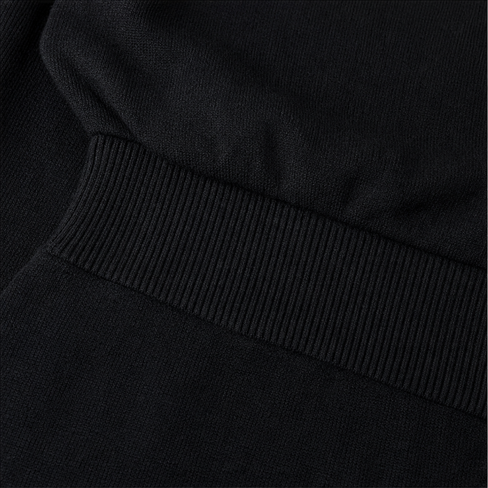 Vivelyn – Batwing Sleeve Wrap Knit Top And Skirt Set