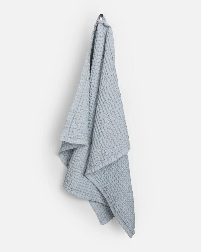 Waffle Kitchen Towel, Light Gray