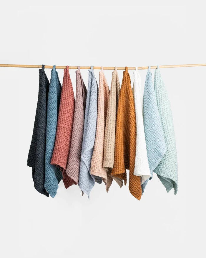 Waffle Kitchen Towel, Light Gray