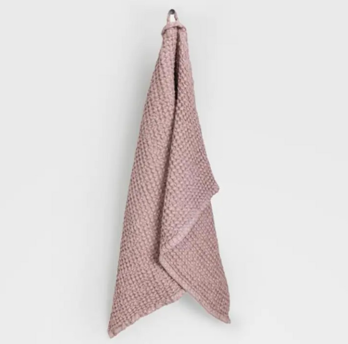 Waffle Kitchen Towel, Woodrose