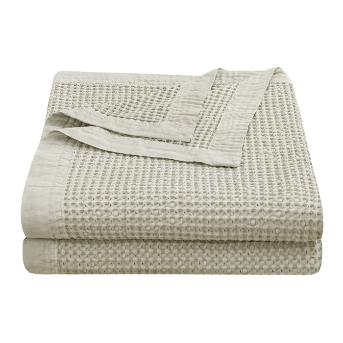 Waffle Pattern Coverlet