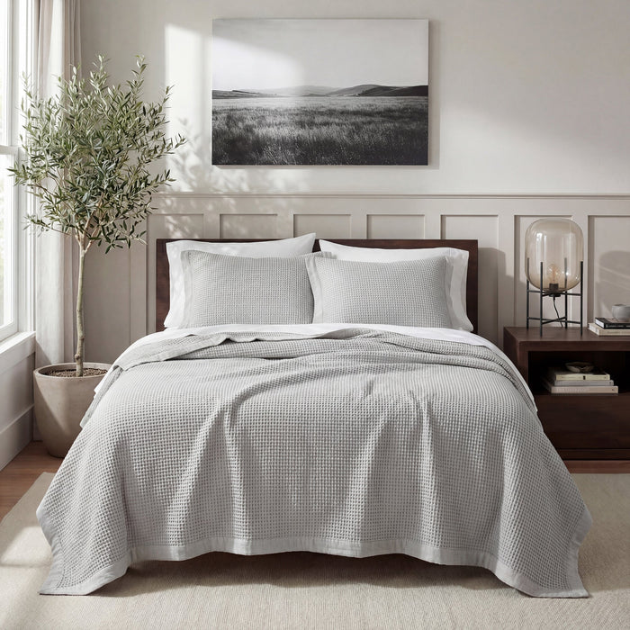 Waffle Pattern Coverlet