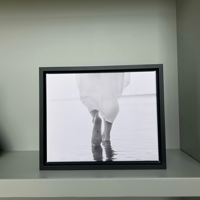 Walking On Water B&W - Canvas