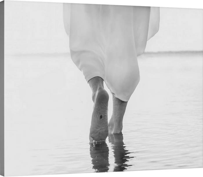 Walking On Water B&W - Canvas