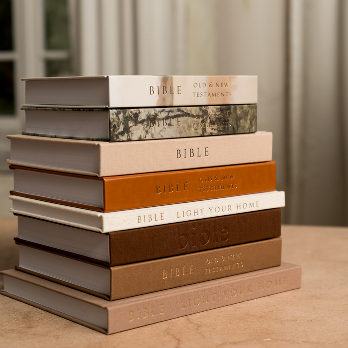 Walnut Leather Bible
