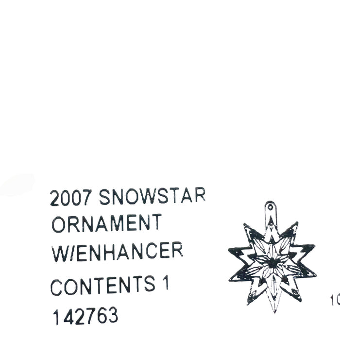 Waterford Crystal Snow Star Ornament