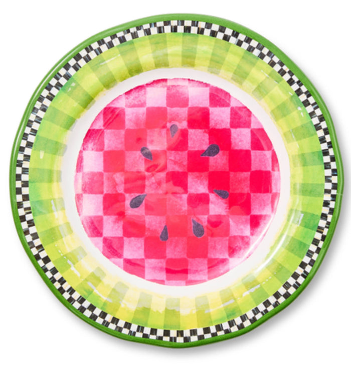 watermelon melamine salad plate