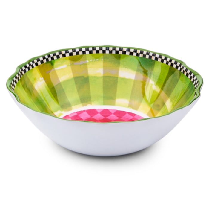 watermelon melamine serving bowl