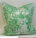 Weeping Willow Green Pillow Cover with Welt