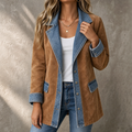Westline – Trim Faux-Suede Western Jacket