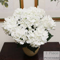 White Artificial Hydrangea Bouquet 20" Set Of 7 Stems