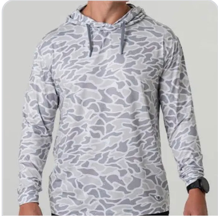 White camo performance hoodie