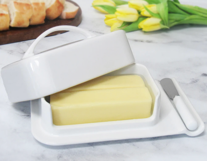 White Porcelain Butterie