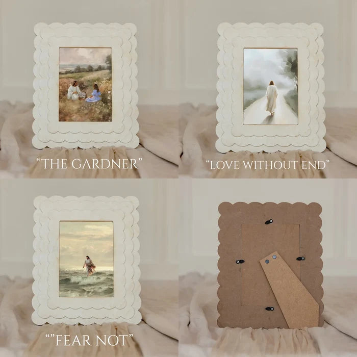 White Scalloped Frame - 5x7
