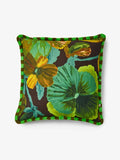 Wild Pansy Emerald Cushion