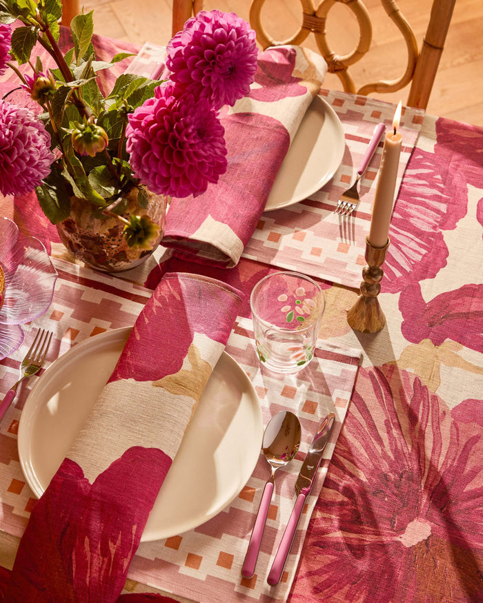 Wild Pansy Pink Napkin Set