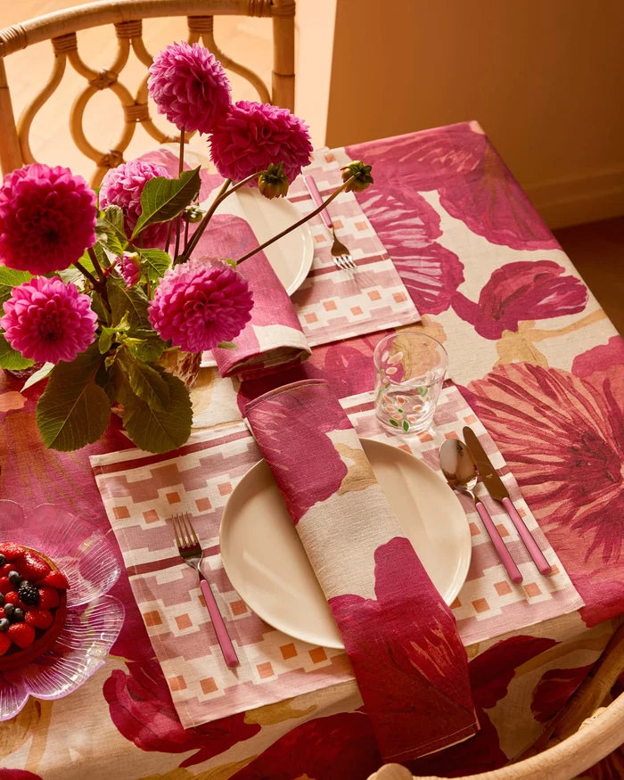 Wild Pansy Pink Napkin Set