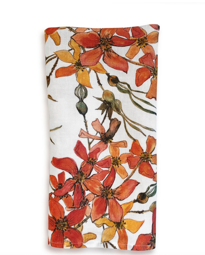 Wild Rose Linen Napkin