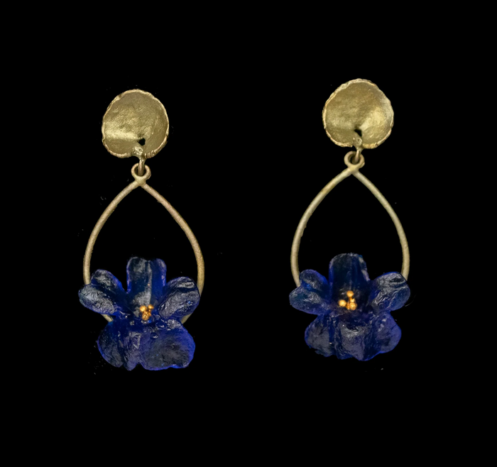 Wild Violet Hoop Earrings