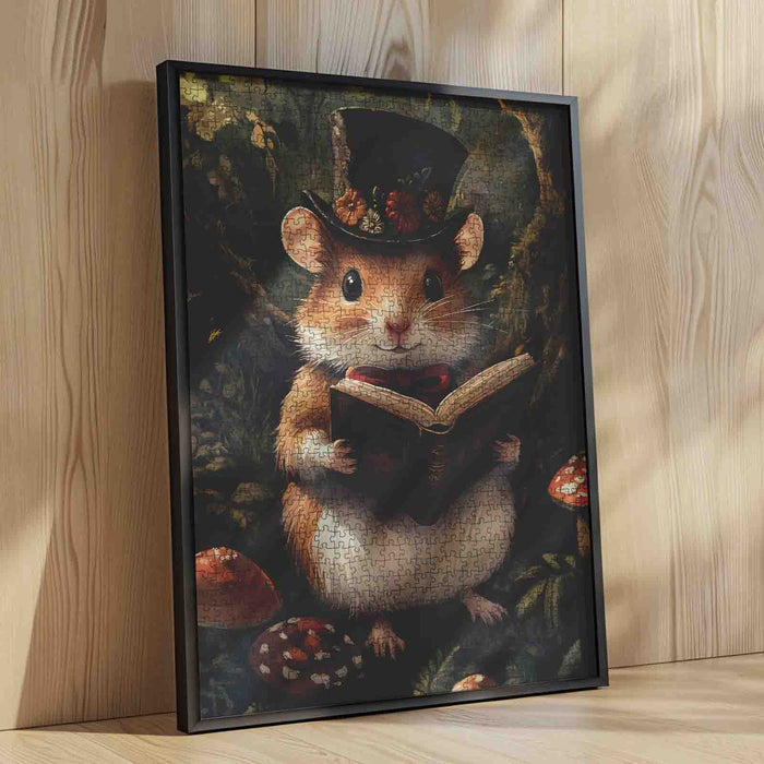 Wise Forest Scholar Mouse Jigsaw Puzzle