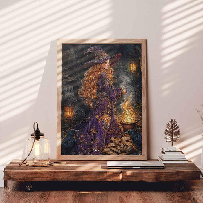 Witch by the Fire Jigsaw Puzzle
