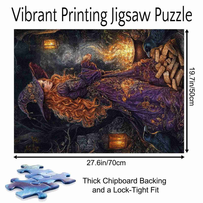 Witch by the Fire Jigsaw Puzzle