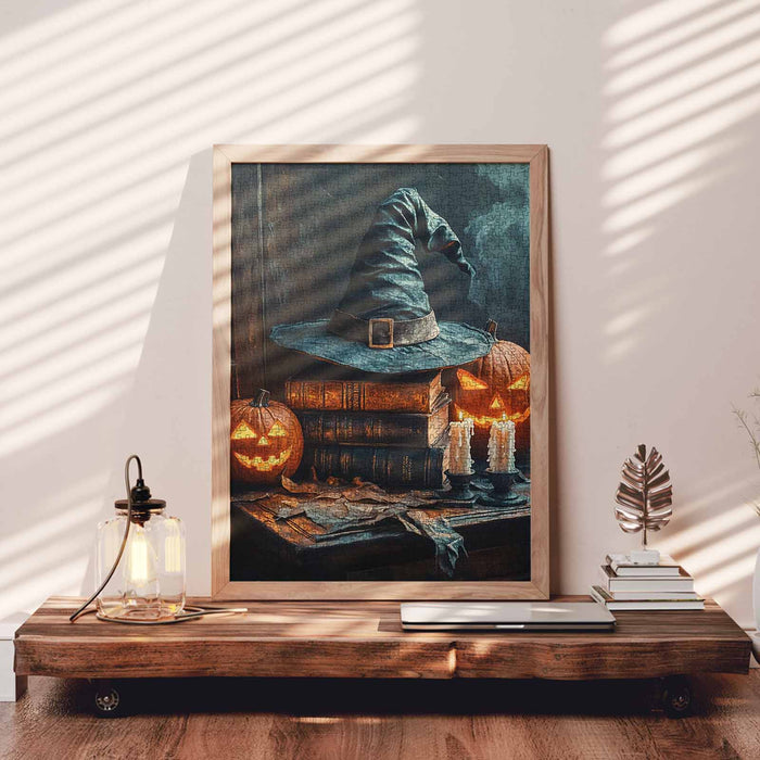 Witch Hat Pumpkin Magic Jigsaw Puzzle